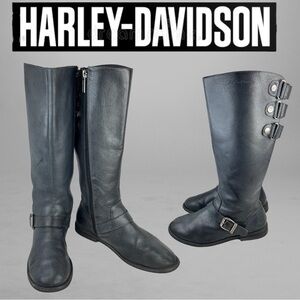 Harley-Davidson Black Over the Knee Boots